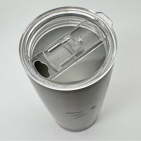 Sanrio Hello Kitty Face Stainless Steel Silver Tumbler - Picture 6 of 6